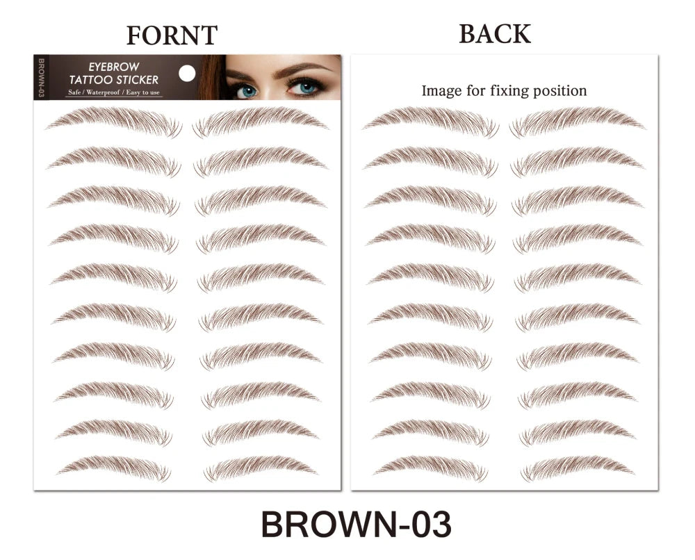Eyebrow Tattoo Sticker