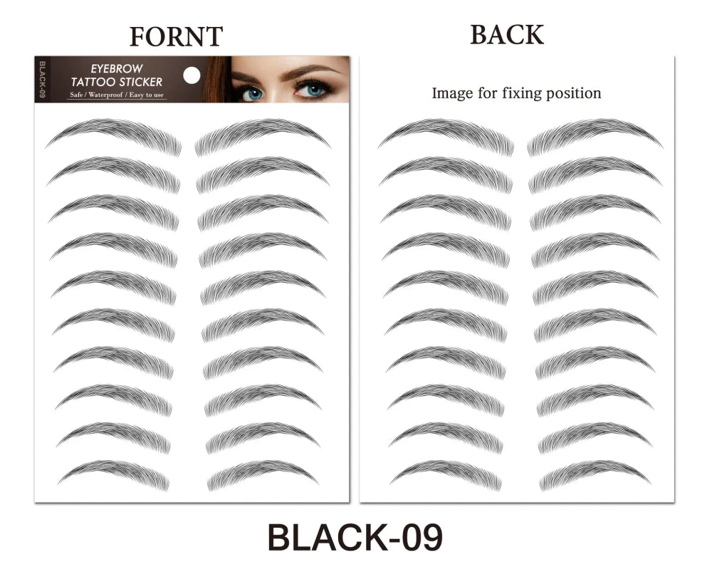 Eyebrow Tattoo Sticker