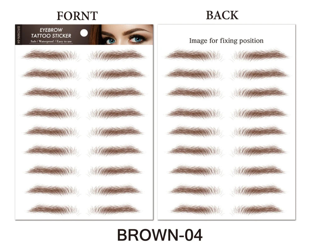 Eyebrow Tattoo Sticker