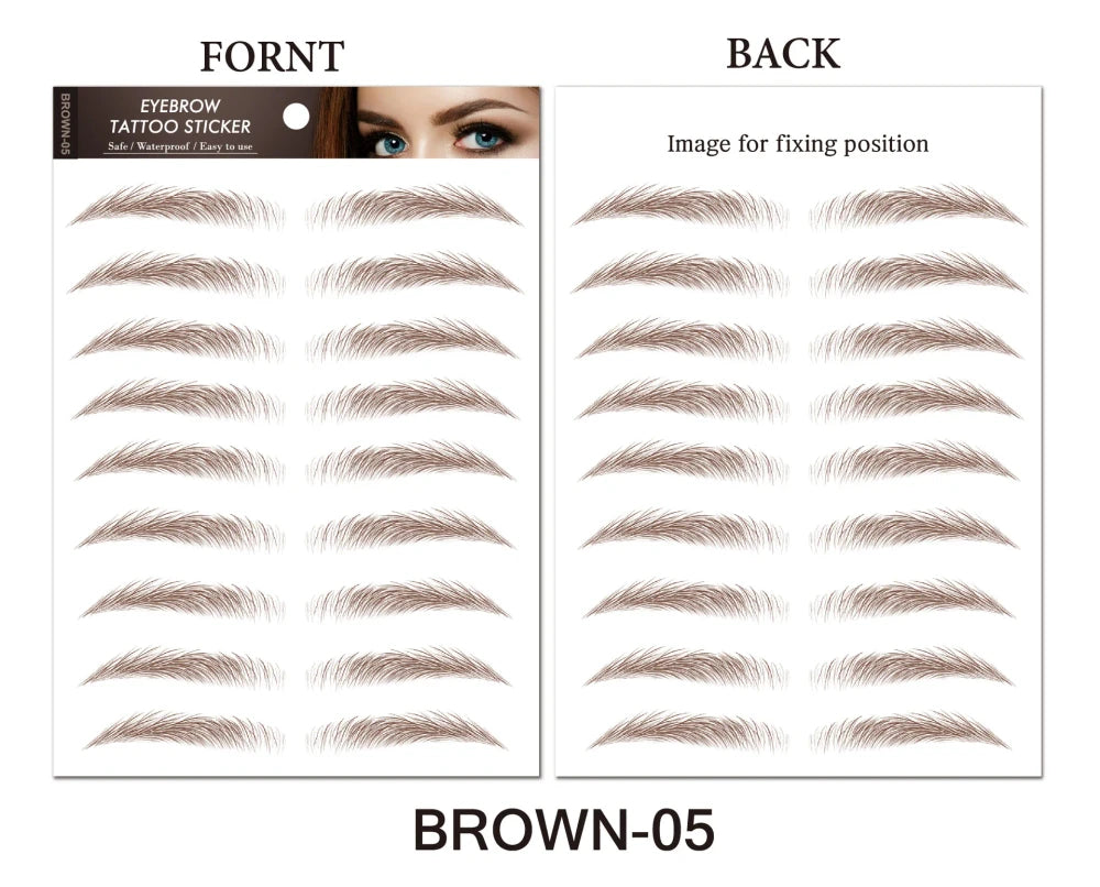 Eyebrow Tattoo Sticker