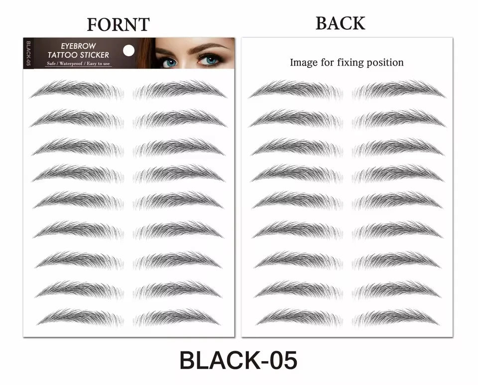 Eyebrow Tattoo Sticker